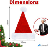 Kerstmanmuts van Pluche – Rode en Witte Kerstmuts voor Kerstfeest, Kostuum & Feestkleding